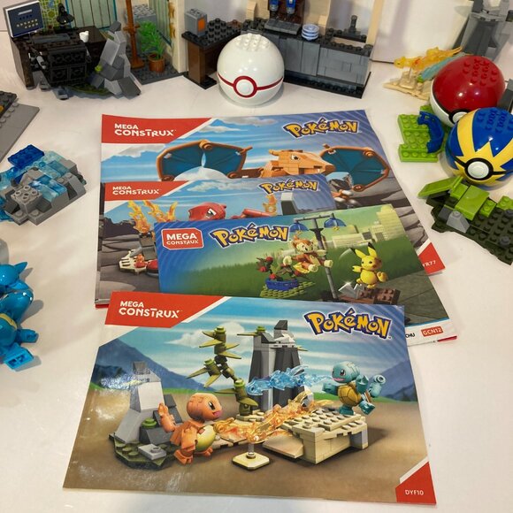 Mixed Lot of Pokemon Mega Construx Figures + Incomplete Sets + Manuals Charizard - Picture 16 of 16